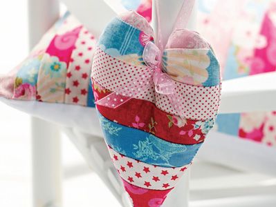Stitched Fabric Hanging Heart