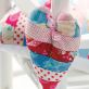 Stitched Fabric Hanging Heart