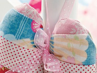 Stitched Fabric Hanging Heart