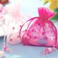 Pink Sequin Organza Gift Bags