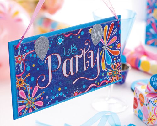 Vibrant Pen Painted Party Set