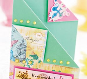 Folded Vintage Card Design