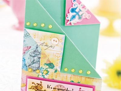 Folded Vintage Card Design
