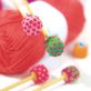 Polka Dot Clay Knitting Needle Ends