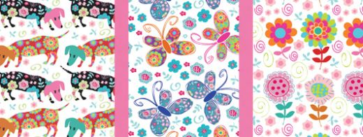 Dog, Butterfly & Bird Print Sentiments & Free Papers