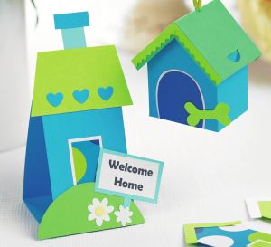 3-D House Warming Cards