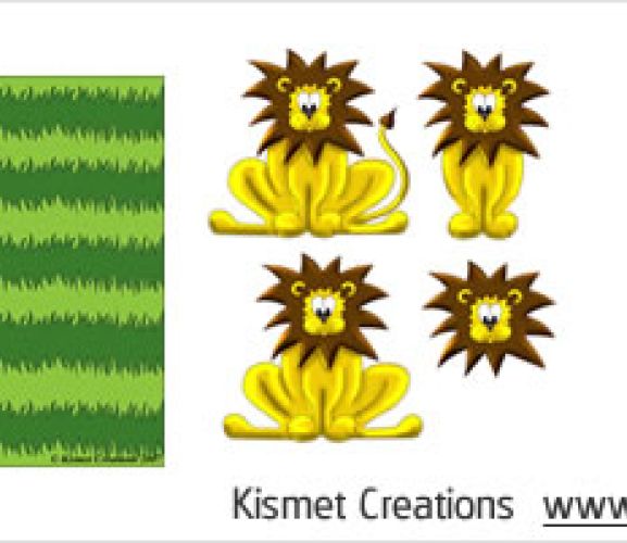 Lion Jungle Print Free Papers