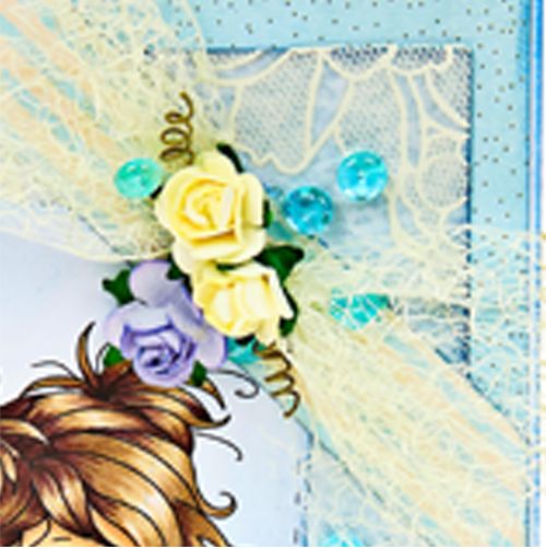 Childs Girly Topper Birthday Card