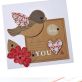 Kraft Paper Bird Love Card