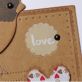 Kraft Paper Bird Love Card