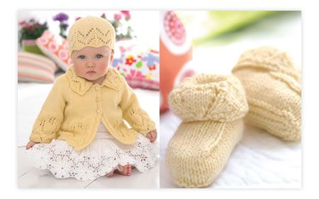 Cute Baby Crochet Hat & Booties Free Pattern