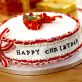 Stitched Traditional Christmas Cake Band & Card