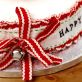 Stitched Traditional Christmas Cake Band & Card