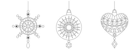 Christmas Embellishments Free Digital Stamps