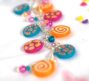 Polymer Clay Charm Necklace