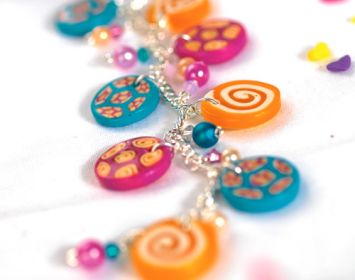 Polymer Clay Charm Necklace Polymer Clay Charm Necklace