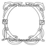 Vintage Mirror Free Craft Digital Stamp