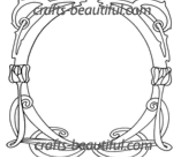 Vintage Mirror Free Craft Digital Stamp