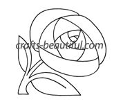 Simple Rose Free Digital Stamp