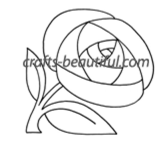 Simple Rose Free Digital Stamp