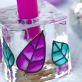 Handpainted Glass Candle Holder