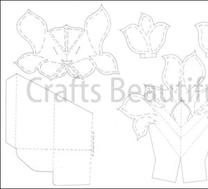 Pop-up Vase Card Template