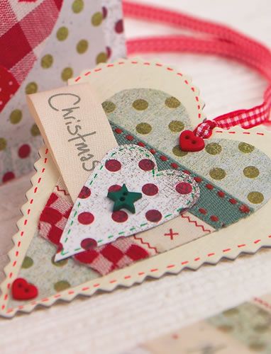 Scandi Homespun Hanging Heart & Card