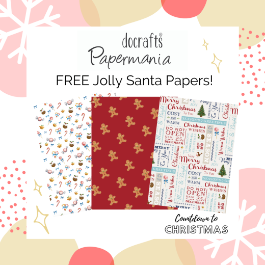 Countdown to Christmas: docrafts Jolly Santa Free Printable Papers