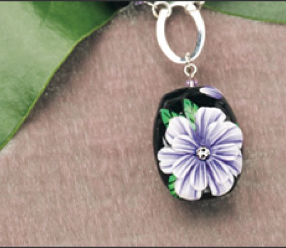 Polymer Clay Victorian Floral Necklace Free Project