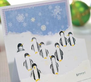 Penguin Christmas Step Card