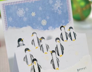 Penguin Christmas Step Card Penguin Christmas Step Card