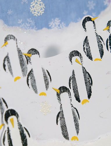 Penguin Christmas Step Card