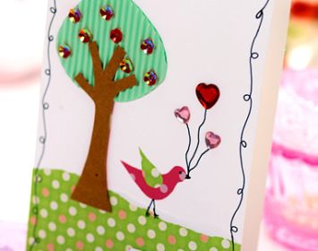 Modern Birdy Valentine’s Day Card Modern Birdy Valentine’s Day Card