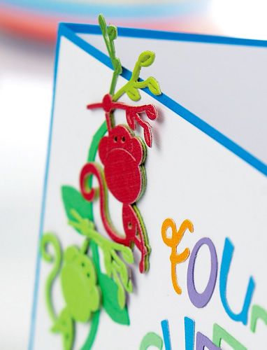 Die Cut Monkey Children’s Card