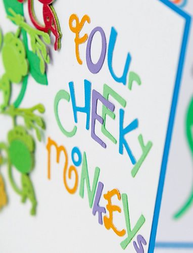 Die Cut Monkey Children’s Card