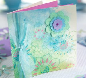 Watercolour Effect Spring Card