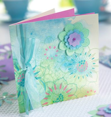 Watercolour Effect Spring Card