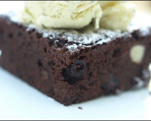 Pecan & Cherry Double Chocolate Brownies Recipe