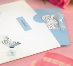 3-D Butterfly Wedding Invitations