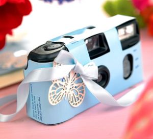 Vintage Blue Embellished Wedding Camera