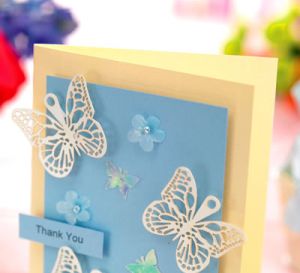 Butterfly Wedding Thank You Card