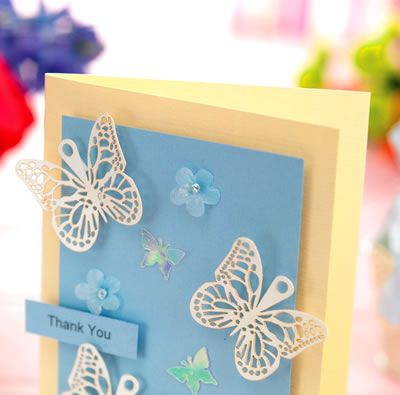 Butterfly Wedding Thank You Card