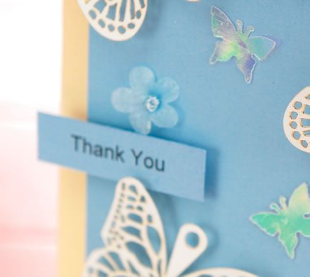 Butterfly Wedding Thank You Card