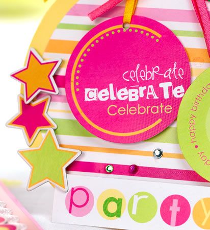 Vibrant Modern Celebrate Card