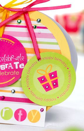 Vibrant Modern Celebrate Card
