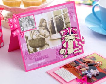 Bagpuss Style Photo Card