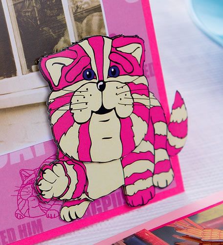 Bagpuss Style Photo Card