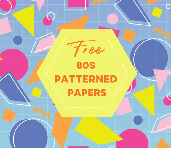 FREE 80s Patterned Papers