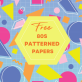 FREE 80s Patterned Papers