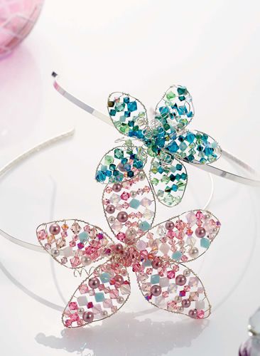 Beaded Flower Headband Free Project